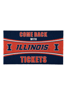 Illinois Fighting Illini Come Back With Tickets Door Mat