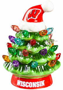 Wisconsin Badgers Light Up Tree Ornament Ornament - Red