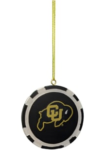 Colorado Buffaloes Poker Chip Ornament Ornament - Silver