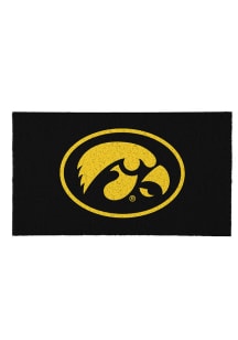 Iowa Hawkeyes Logo Door Mat