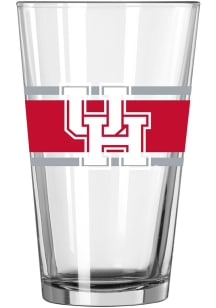 Houston Cougars 16oz Stripe Pint Glass - Red
