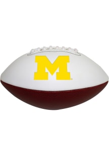 Michigan Wolverines Logo Brands Official Size Autograph Football