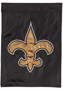 New Orleans Saints Applique Garden Flag - Black
