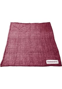 Minnesota Golden Gophers Color Frosty Fleece Sherpa Fleece Blanket - Red