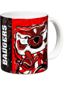 Wisconsin Badgers 11oz Justin Patten Ceramic Mug - Red