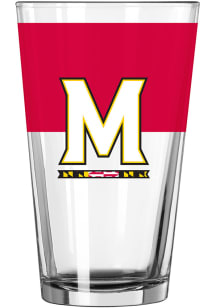 Maryland Terrapins 16 Oz Colorblock Pint Glass - Red