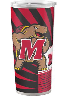 Logo Brands Maryland Terrapins 20 Oz Mascot Stainless Steel Tumbler - Red