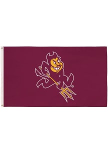 Arizona State Sun Devils 3x5 Team Logo Silk Screen Grommet Flag - Maroon