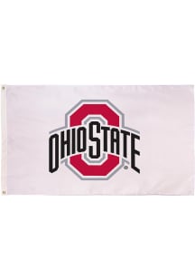 Ohio State Buckeyes 3x5 Team Logo Silk Screen Grommet Flag - Red