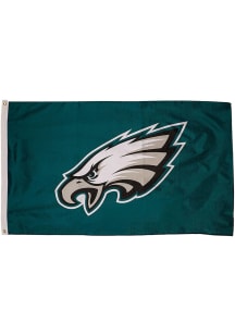 Philadelphia Eagles 3x5 Team Logo Silk Screen Grommet Flag - Midnight Green