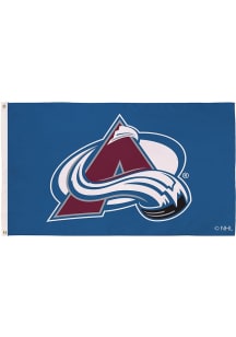 Colorado Avalanche 3x5 Team Logo Silk Screen Grommet Flag - Blue