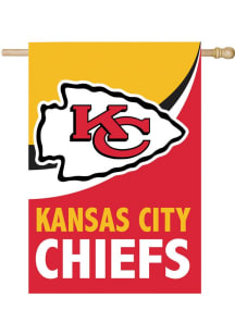 Kansas City Chiefs Burlap Banner - Red