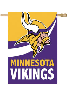 Minnesota Vikings Burlap Banner - Purple