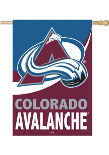 Colorado Avalanche Burlap Banner - Blue