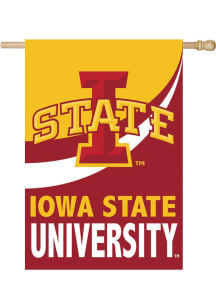 Iowa State Cyclones Burlap Banner - Cardinal