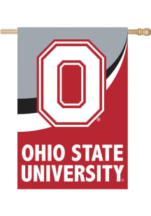Ohio State Buckeyes Burlap Banner - Red