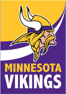 Minnesota Vikings Burlap Garden Flag - Purple