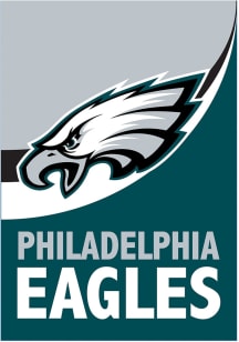 Philadelphia Eagles Burlap Garden Flag - Midnight Green