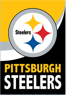 Pittsburgh Steelers Burlap Garden Flag - Black