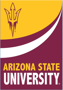 Arizona State Sun Devils Burlap Garden Flag - Maroon