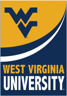 West Virginia Mountaineers Burlap Garden Flag - Gold