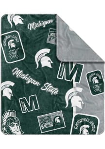 Michigan State Spartans Dream Weave Fleece Blanket - Green