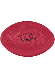 Logo Brands Arkansas Razorbacks Red Stress Less Football Stress ball
