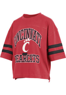 Pressbox Cincinnati Bearcats Womens Red Wayne Tyler Short Sleeve T-Shirt