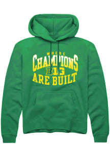 Rally Big Ten Mens Kelly Green Champs Arch Long Sleeve Hoodie