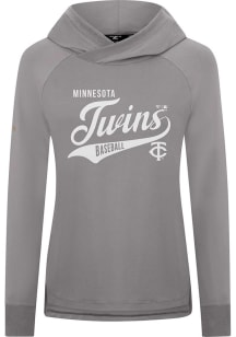 Levelwear Minnesota Twins Womens Grey Slender Glide Pullover