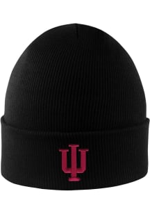 LogoFit Indiana Hoosiers Black North Pole Mens Knit Hat