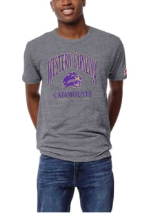 Western Carolina Grey Heather Number One Short Sleeve Fashion T Shirt