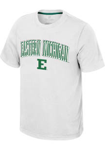 Colosseum Eastern Michigan Eagles White Richie Short Sleeve T Shirt