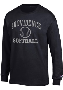 Champion Providence Friars Black Softball Jersey Long Sleeve T Shirt