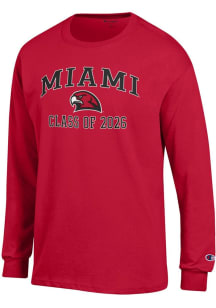Champion Miami RedHawks Red Font Class of 2026 Jersey Long Sleeve T Shirt