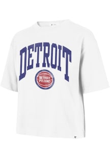 47 Detroit Pistons Womens White Reed City Short Sleeve T-Shirt