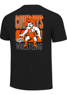 Oklahoma State Cowboys Black Wrestling Poster Short Sleeve T Shirt