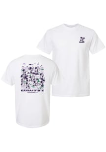 Summit Sportswear K-State Wildcats White Varsity Willie All Sport Short Sleeve T Shirt
