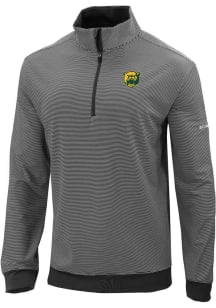 Columbia Baylor Bears Mens Black Heat Seal Omni Wick Even Lie Long Sleeve Qtr Zip Pullover