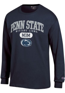 Champion Penn State Nittany Lions Navy Blue Pill Box Mom Jersey Long Sleeve T Shirt