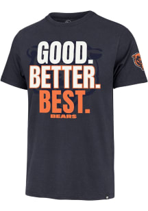 47 Chicago Bears Navy Blue Good Better Best Short Sleeve Fashion T Shirt