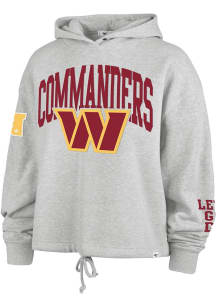 47 Washington Commanders Womens Grey Venice Hooded Sweatshirt