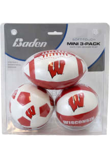 Wisconsin Badgers 3PK Soft Touch Bat