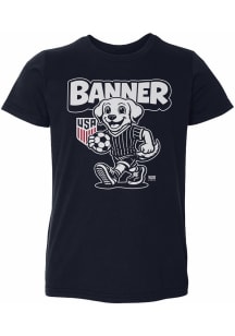 USMNT Toddler Navy Blue Mascot Banner Short Sleeve T-Shirt