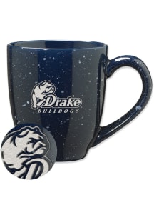 Drake Bulldogs 16oz Speckle Ceramic Mug - Navy Blue