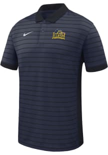 Nike Drexel Dragons Mens Navy Blue Victory Stripe Short Sleeve Polo