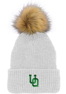 LogoFit Oregon Ducks White Belgian Womens Knit Hat
