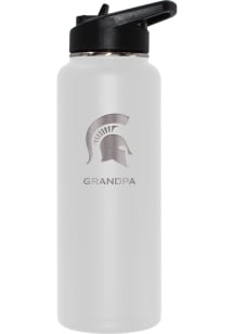 Michigan State Spartans Grandpa 34oz Stainless Steel Bottle - White