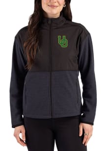 Cutter and Buck Oregon Ducks Womens Black Hunts Point Eco Light Weight Jacket