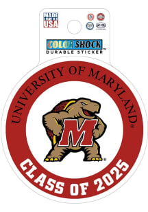 Maryland Terrapins Class of 2025 Durable Stickers - Red